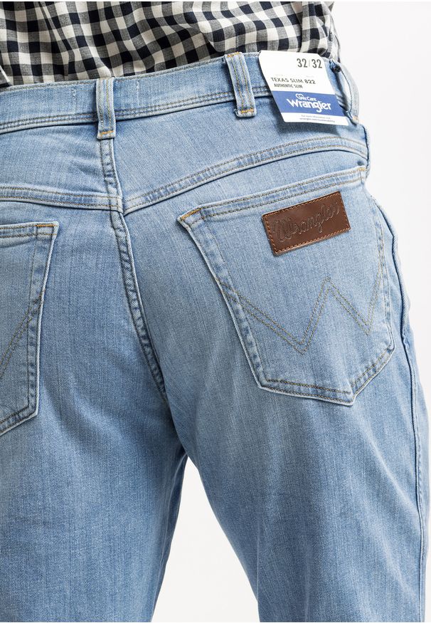 Wrangler - WRANGLER TEXAS SLIM MĘSKIE SPODNIE JEANSOWE JEANSY DŻINSY DREAM ON W12SQO859