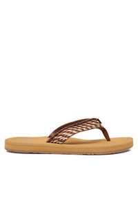 Roxy Japonki ARJL101113 Brązowy. Kolor: brązowy. Materiał: materiał #6