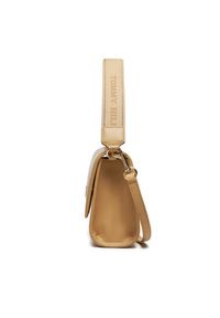 TOMMY HILFIGER - Tommy Hilfiger Torebka Th Monotype Shoulder Bag AW0AW16162 Beżowy. Kolor: beżowy. Materiał: skórzane