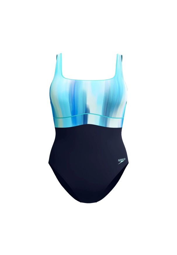 Damski kostium kąpielowy 1-częściowy Speedo Eco New Contour Eclipse Pr. Kolor: czarny, niebieski, wielokolorowy, zielony