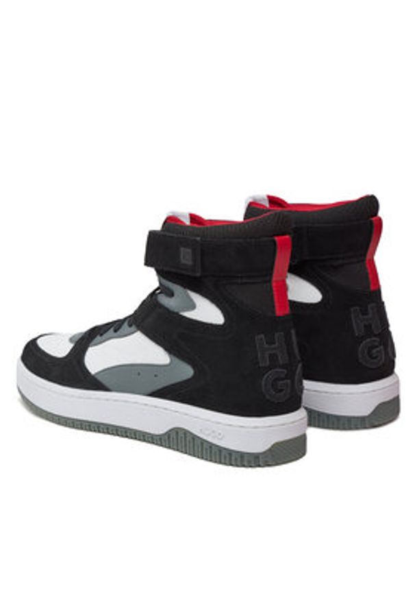 Hugo Sneakersy Kilian Hito 50510215 Biały. Kolor: biały, czarny. Materiał: materiał