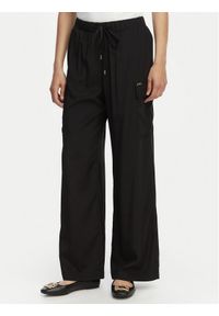Liu Jo Beachwear Spodnie materiałowe VA6034 T2920 Czarny Relaxed Fit. Kolor: czarny. Materiał: syntetyk #1