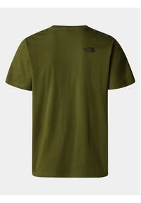 The North Face T-Shirt Easy NF0A87N5 Zielony Regular Fit. Kolor: zielony. Materiał: bawełna #9