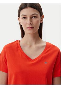 GANT - Gant T-Shirt Shield 4200750 Pomarańczowy Regular Fit. Kolor: pomarańczowy. Materiał: bawełna #3