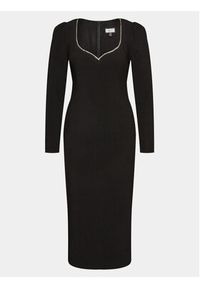 Nissa Sukienka koktajlowa RS14259 Czarny Slim Fit. Kolor: czarny. Materiał: syntetyk. Styl: wizytowy #3