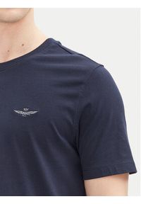 Aeronautica Militare T-Shirt 251TS2376J592 Granatowy Regular Fit. Kolor: niebieski. Materiał: bawełna #4
