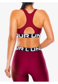 Stanik sportowy Under Armour HeatGear Authentics Mid Branded Bra. Kolor: czerwony. Sport: fitness