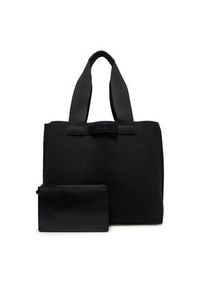 Calvin Klein Torba Ck Ease E/W Tote Knit K50K512892 Czarny. Kolor: czarny. Materiał: materiał #4