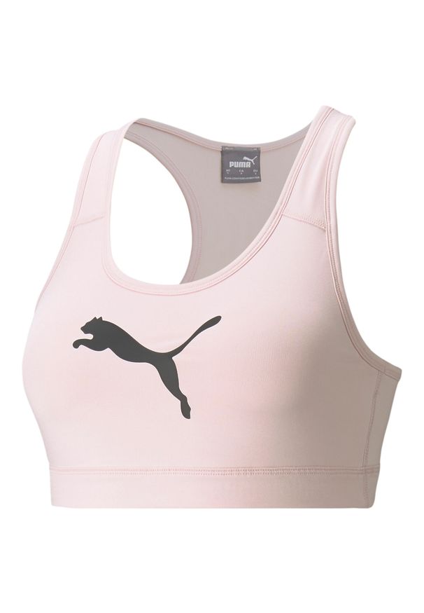 Biustonosz damski Puma Mid Impact 4Keeps Bra. Kolor: różowy, wielokolorowy, czarny. Sport: fitness