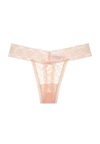 Intica - Stringi koronkowe z subtelnym wzorem na wyjątkowe okazje Izetta. Kolor: różowy. Materiał: koronka. Wzór: koronka #1