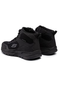 skechers - Skechers Trapery Woodrock 51705/BBK Czarny. Kolor: czarny. Materiał: materiał