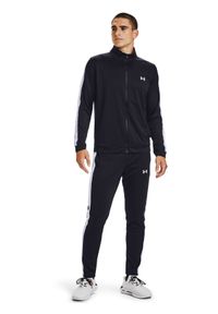 Komplet dresowy męski Under Armour UA Knit Track Suit - czarny. Kolor: czarny. Materiał: dresówka. Styl: klasyczny