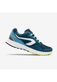 KALENJI - Buty do biegania męskie Kalenji Run Active Grip. Kolor: wielokolorowy, niebieski, turkusowy. Materiał: materiał. Sport: bieganie #1
