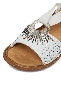 Rieker Sandały CEO-60880-80 Biały. Kolor: biały. Materiał: materiał #8