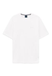 Bugatti T-Shirt 8350-95040 Biały Slim Fit. Kolor: biały. Materiał: bawełna #2