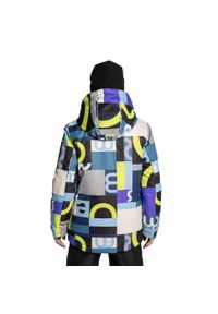 Kurtka narciarska dla dzieci snowboard ThermoTEX Lemon Explore ZL4. Typ kołnierza: kołnierzyk stójkowy, kaptur. Kolor: wielokolorowy. Materiał: poliester. Sezon: zima. Sport: narciarstwo, snowboard