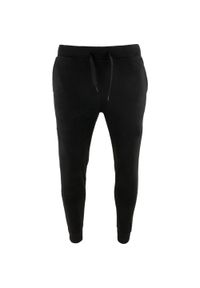 ZOOPLEMENTS - Spodnie dresowe męskie Athl. DPT. Emisfero, Rib Black, S. Kolor: czarny. Materiał: dresówka #1