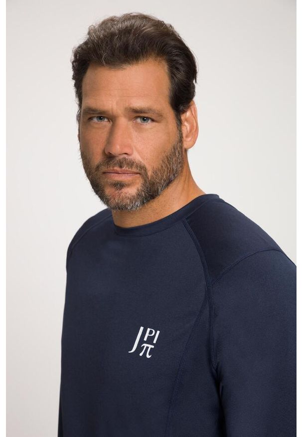 JAY-PI - Męska Koszulka funkcyjna FLEXNAMIC® fitness rękaw 1/2 QuickDry. Kolekcja: plus size. Kolor: niebieski. Materiał: poliester, materiał, elastan. Sport: fitness