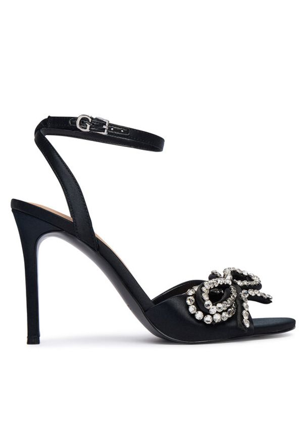 Guess Sandały 178996 Czarny. Kolor: czarny. Materiał: materiał