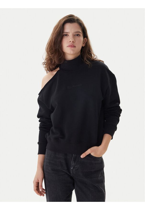 Karl Lagerfeld Jeans Bluza B1W20043 Czarny Relaxed Fit. Kolor: czarny. Materiał: bawełna