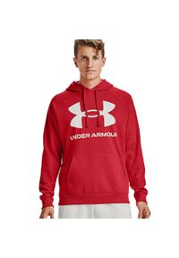 Bluza fitness męska Under Armour Rival Fleece Big Logo HD. Kolor: czerwony. Sport: fitness