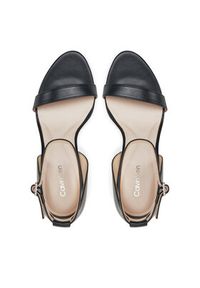 Calvin Klein Sandały Heel Sandal 90 - Lth HW0HW02337 Czarny. Kolor: czarny. Materiał: skóra #6