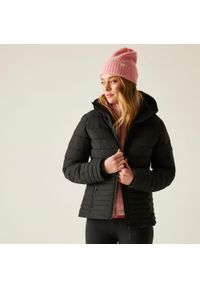 Regatta - Kurtka damska zimowa ocieplana Kelane. Kolor: czarny. Materiał: syntetyk, puch. Sezon: zima. Sport: turystyka piesza #1