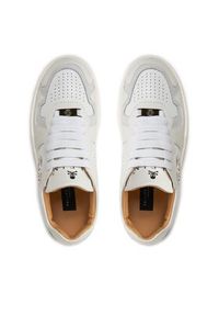 Philipp Plein - PHILIPP PLEIN Sneakersy Mix Leather Lo Top Sneakers SADS USC0545 PLE010N 01 Biały. Kolor: biały. Materiał: skóra #4