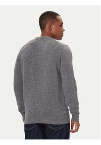 Barbour Sweter Essential Tisbury MKN0844GY12 Szary Regular Fit. Kolor: szary. Materiał: wełna #4