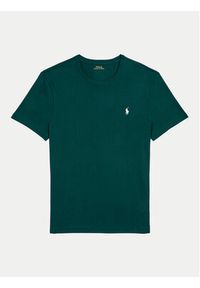 Polo Ralph Lauren T-Shirt 710671438378 Zielony Custom Slim Fit. Typ kołnierza: polo. Kolor: zielony. Materiał: bawełna