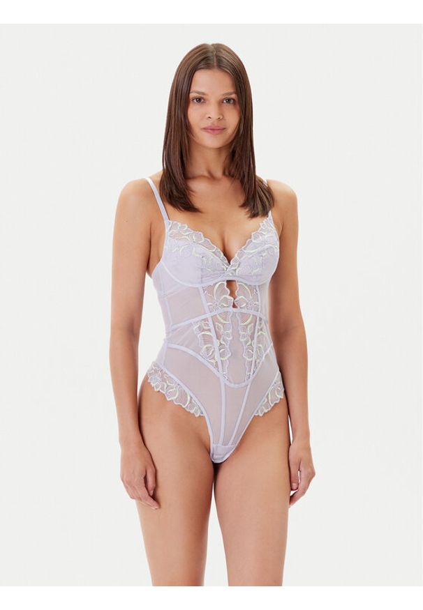 Hunkemöller Body 301936 Fioletowy. Kolor: fioletowy. Materiał: syntetyk