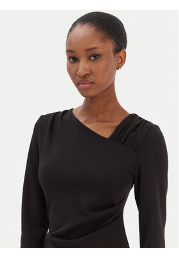 Rinascimento Sukienka koktajlowa CFC0126635003 Czarny Slim Fit. Kolor: czarny. Materiał: syntetyk. Styl: wizytowy