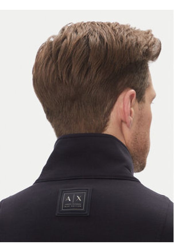 Armani Exchange Bluza XM000351 AF10818 UB101 Granatowy Regular Fit. Kolor: niebieski. Materiał: bawełna