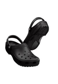 Crocs - Chodaki CROCS klasyczne. Zapięcie: pasek. Kolor: czarny. Sport: pływanie, fitness