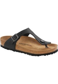 Klapki damskie Birkenstock Gizeh. Kolor: fioletowy. Materiał: materiał