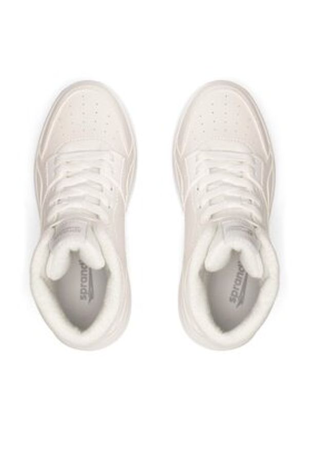 Sprandi Sneakersy BEAT MID WP40-22755C Biały. Kolor: biały. Materiał: materiał