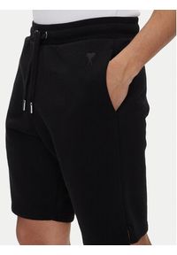AMI PARIS Szorty sportowe HSO674.747 Czarny Baggy Fit. Kolor: czarny. Materiał: bawełna. Styl: sportowy #4