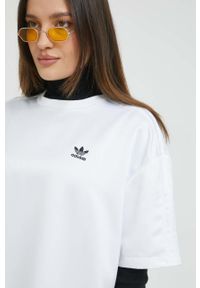 adidas Originals sukienka Always Original kolor biały mini prosta. Okazja: na co dzień. Kolor: biały. Materiał: włókno, materiał. Typ sukienki: proste. Styl: casual. Długość: mini #6