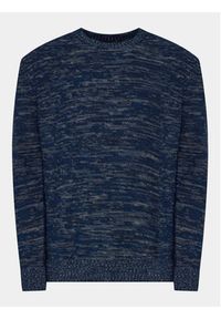 Sisley Sweter 117GT102V Granatowy Regular Fit. Kolor: niebieski. Materiał: bawełna #7