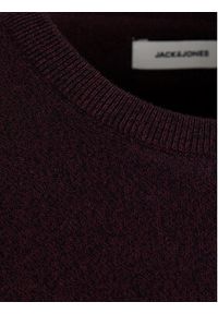 Jack & Jones - Jack&Jones Sweter 12137190 Bordowy Regular Fit. Kolor: czerwony. Materiał: bawełna #5