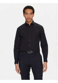 Calvin Klein Koszula K10K109509 Granatowy Slim Fit. Kolor: niebieski. Materiał: bawełna #1
