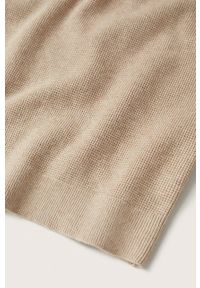 Mango Man Sweter męski kolor transparentny lekki. Okazja: na co dzień. Kolor: beżowy. Materiał: włókno. Długość rękawa: długi rękaw. Długość: długie. Styl: casual #8