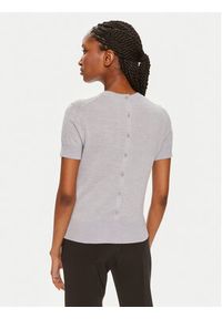 Calvin Klein Bluzka K20K207201 Szary Slim Fit. Kolor: szary. Materiał: wełna #4