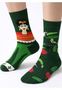 His Story - Skarpetki Bawełniane - Tematyczne - Zielone, Frida. Kolor: zielony. Materiał: elastan, bawełna, poliamid #2