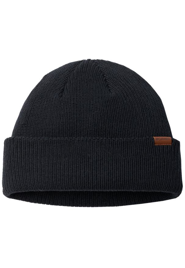 columbia - Czapka męska Portside Fisherman Beanie. Kolor: czarny. Materiał: poliester. Styl: sportowy
