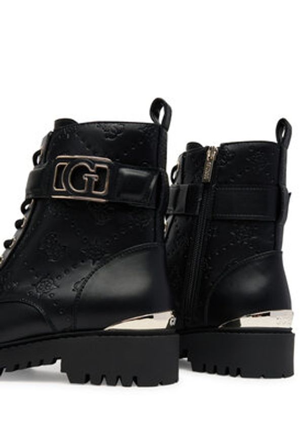 Guess Trapery FLTORA FAL10 Czarny. Kolor: czarny. Materiał: skóra