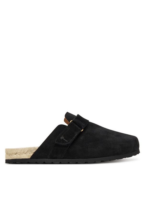 Manebi Espadryle K 1.0 B0 Czarny. Kolor: czarny. Materiał: skóra, zamsz