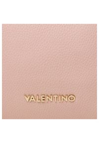 Valentino by Mario Valentino - VALENTINO Pojemna różowa torebka na regulowanym pasku pattie haversack. Kolor: różowy. Materiał: z tłoczeniem #3
