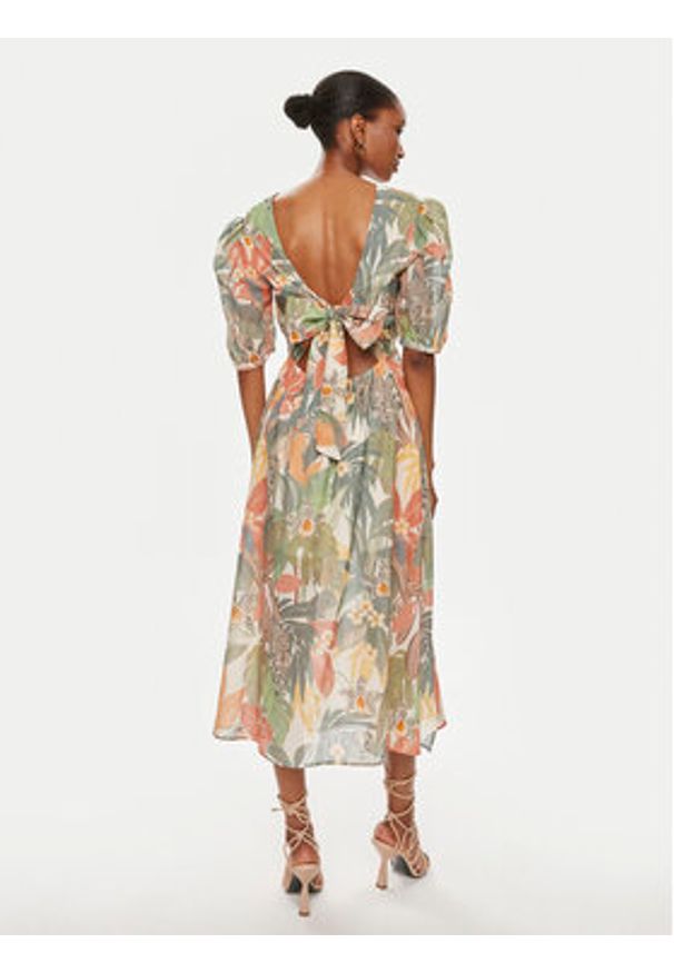 TwinSet - TWINSET Sukienka letnia 241TT2451 Kolorowy Regular Fit. Materiał: bawełna. Wzór: kolorowy. Sezon: lato
