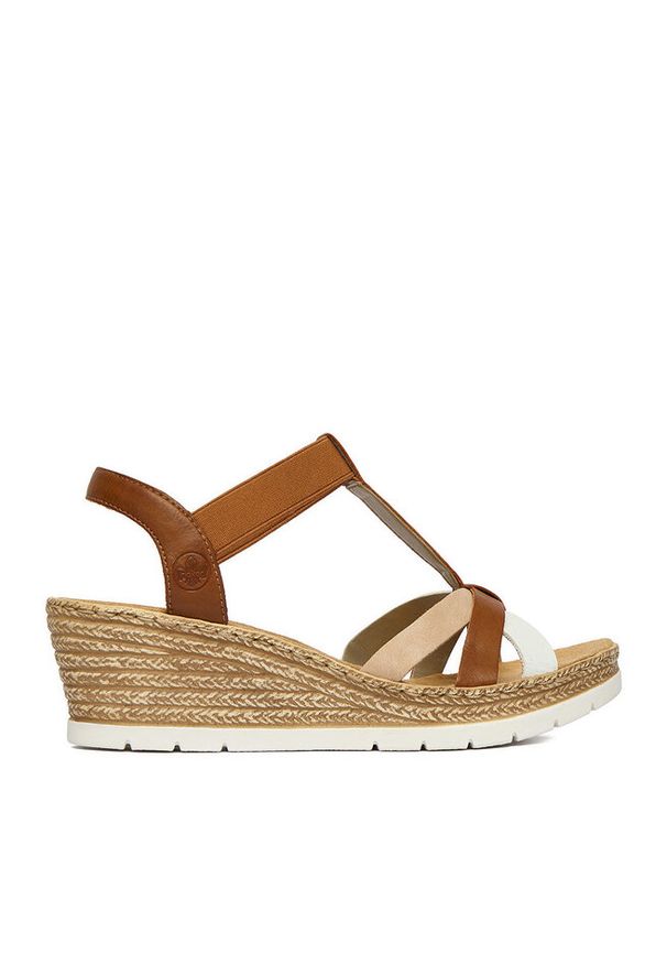 Sandały Rieker. Kolor: brązowy